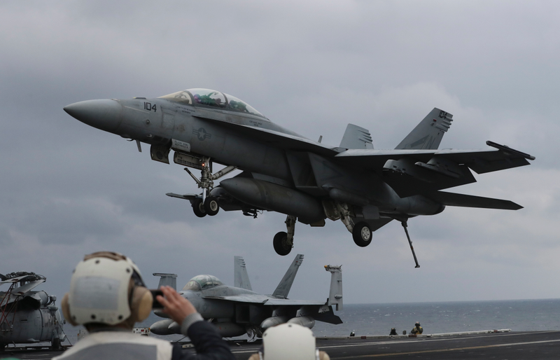 Both U.S. Navy incidents involved carrier-based F/A-18E/F Super Hornets.